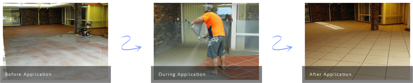 Spray paving application process